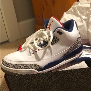 Jordan 3 Og True Blue size 12